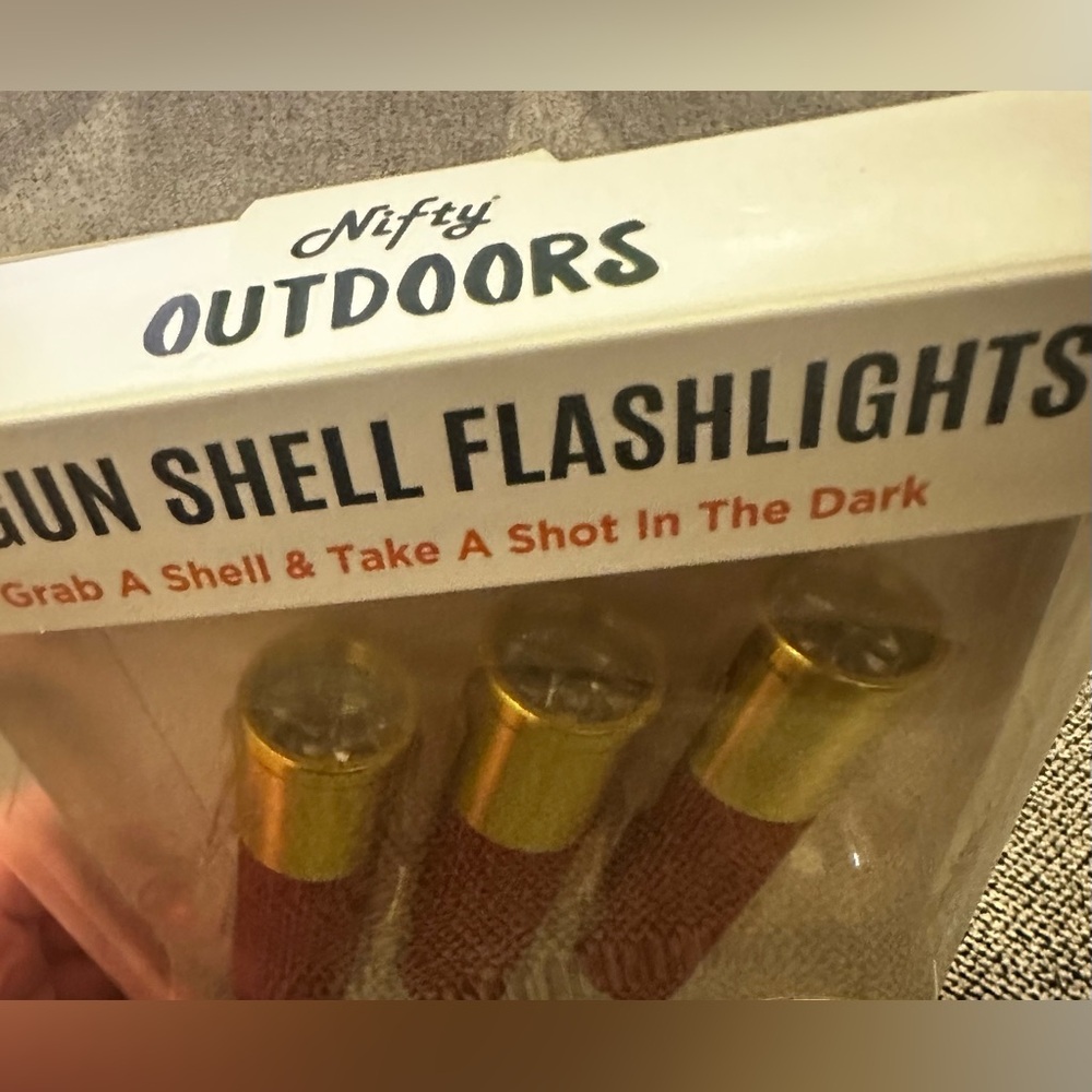Nifty Outdoors 3 pack Shotgun Shell Flashlights NWT